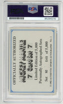 Mickey Mantle 1982 Autographed Trading Card PSA Authentic Auto