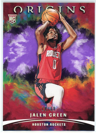 Jalen Green 2021-22 Panini Origins Purple Rookie Card #52