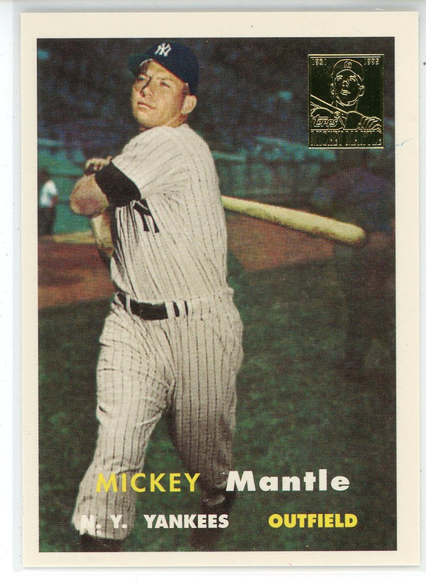 Mickey Mantle 1996 Topps Mickey Mantle Commemorative Set Card #7