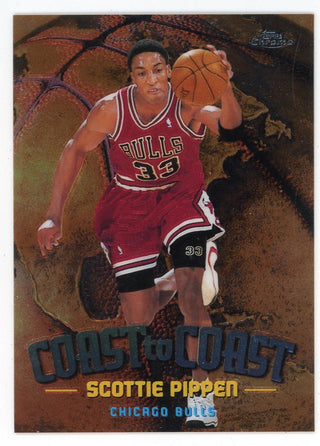 Scottie Pippen 1999 Topps Chrome Coast to Coast #CC2