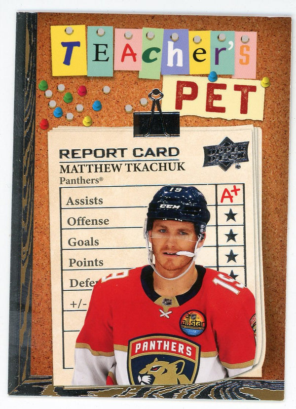 Matthew Tkachuk 2023-24 Upper Deck Teacher's Pet #TP-8