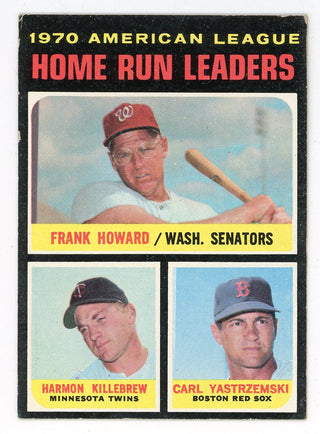 Frank Howard/ Harmon Killebrew/ Carl Yastrzemski 1970 Topps Home Run Leaders #65