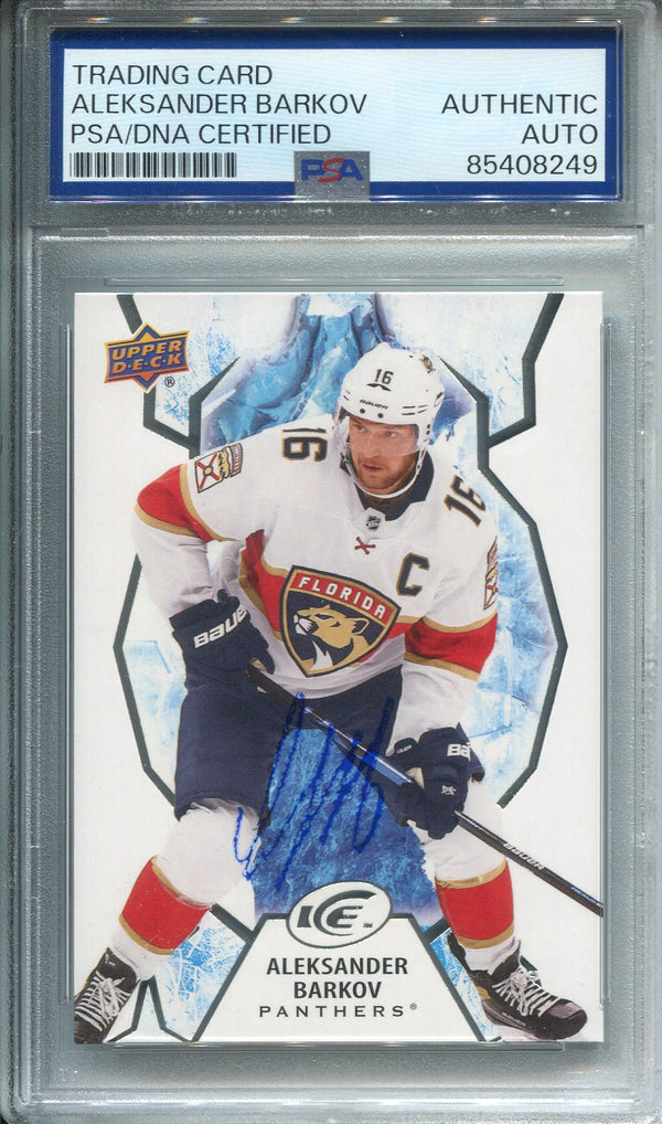 Aleksander Barkov Autographed Upper Deck Card PSA Authentic Auto