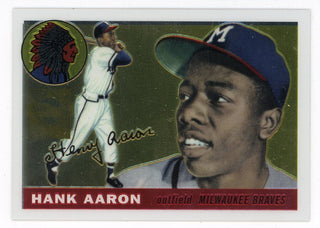 Hank Aaron 1999 Topps Chrome Reprint #47