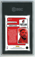 Damian Lillard 2023-24 Panini Hoops Presentations #10 SGC 9.5