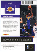 LeBron James 2021-22 Panini Contenders Playoff Ticket Card #62