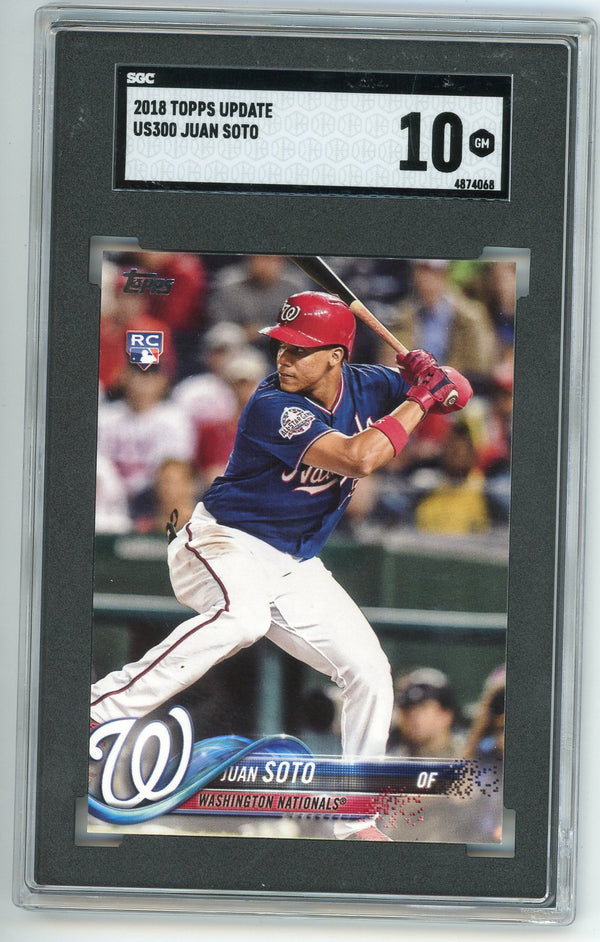 Juan Soto 2018 Topps Update #US300 SGC 10