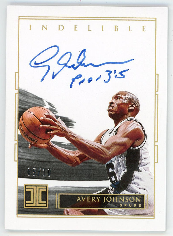 Avery Johnson Autographed 2020-21 Panini Impeccable Indelible Autographed Card #II-AVJ