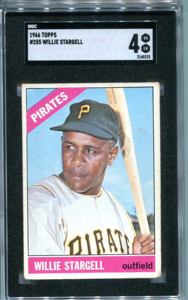 Willie Stargell 1966 Topps #255 SGC 4 Card