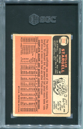 Willie Stargell 1966 Topps #255 SGC 4 Card