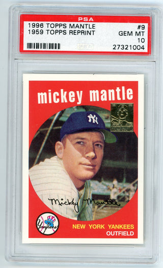 Mickey Mantle 1996 Topps Reprint #9 PSA 10