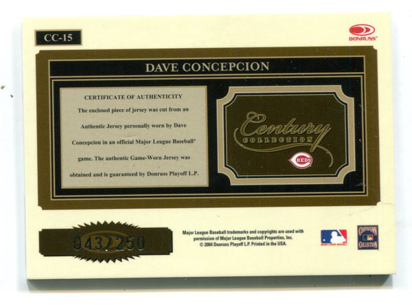 Dave Concepcion 2004 Donruss Century Collection #CC15