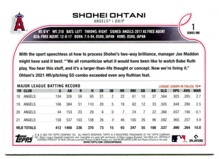 Shohei Ohtani Topps 2022