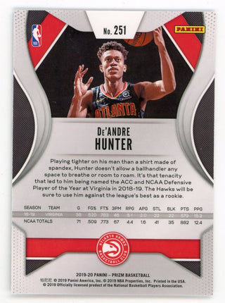 De'Andre Hunter 2019 Panini Silver Prizm #251 Card