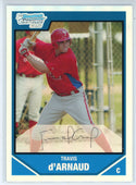 Travis d'Arnaud 2007 Bowman Chrome Refractor 1st Bowman Card #BDPP14