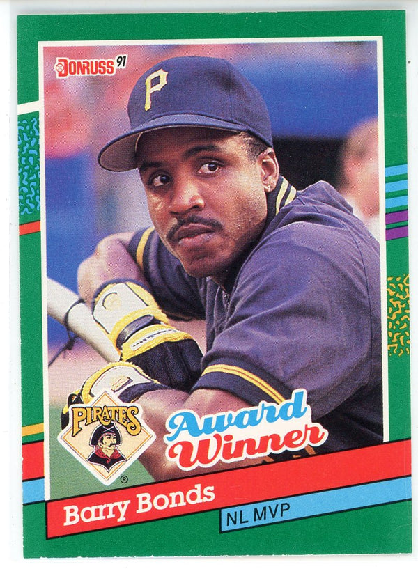 Barry Bonds 1990 Donruss Award Winner Card #762