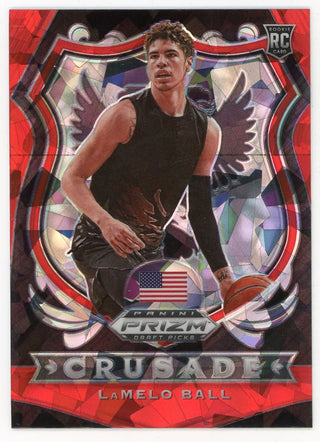 LaMelo Ball 2020 Panini Red and Black Crusade #83 Card