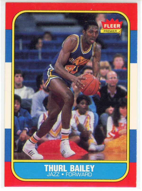 Thurl Bailey 1986 Fleer Card #6