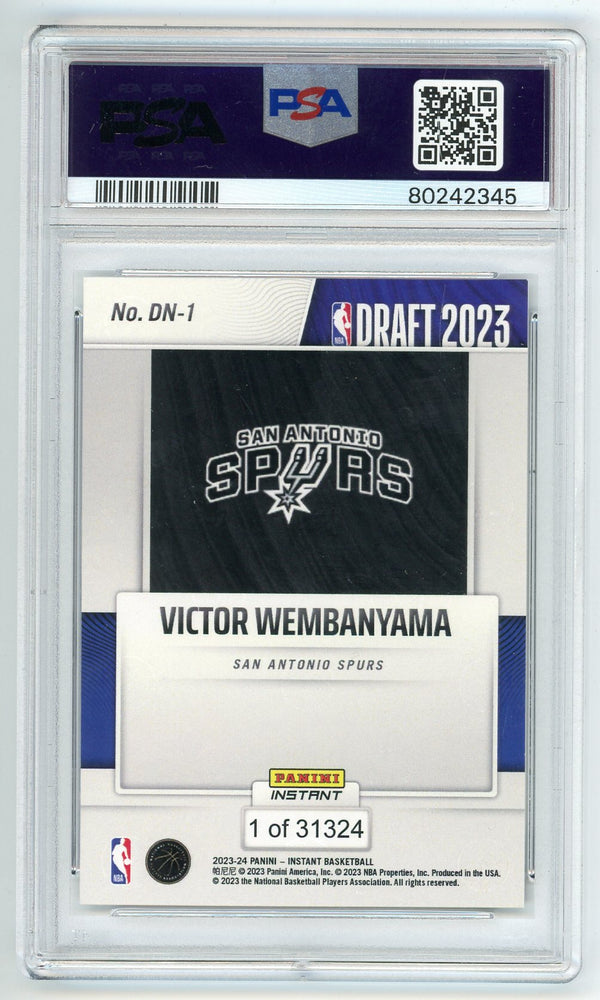 Victor Wembanyama 2023 Panini Instant Draft Night #DN1 PSA 9