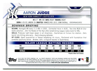 Aaron Judge Bowman 2021