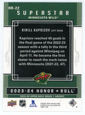 Kirill Kaprizov 2023-24 Upper Deck Honor Roll #HR-22