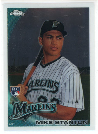 Giancarlo Stanton 2010 Topps Chrome Rookie Card #190