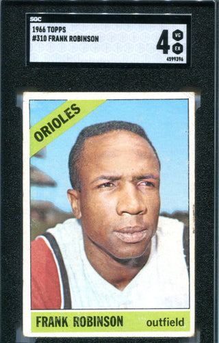 Frank Robinson 1966 Topps #310 SGC 4 Card