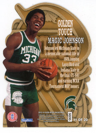 Magic Johnson 2013-14 Fleer Golden Touch