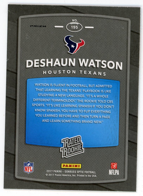 Deshaun Watson 2017 Panini Donruss Optic Rated Rookie #195