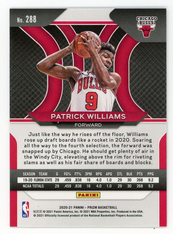 Patrick Williams 2021 Panini Silver Prizm #288 Card