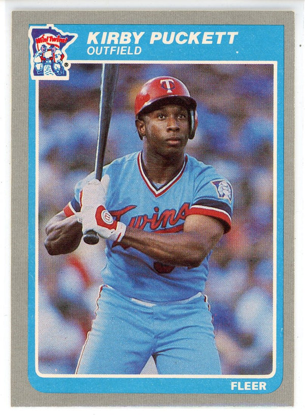 Kirby Puckett 1985 Fleer Rookie Card #286