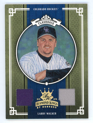 Larry Walker 2005 Donruss Diamond Kings Patch Relic #267