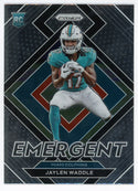 Jaylen Waddle 2021 Panini Prizm Emergent Rookie Card #E-8