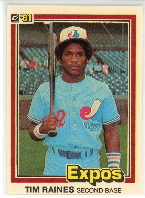 Tim Raines 1981 Donruss Rookie Card #538