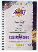 Lonzo Ball 2017-18 Panini Court Kings Autographed Patch Relic #SS-LB