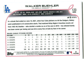 Walker Buehler Topps Chrome 2023