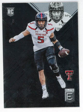 Patrick Mahomes 2017 Panini Elite Rookie Card #145