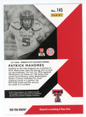 Patrick Mahomes 2017 Panini Elite Rookie Card #145