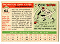 Thornton Kipper 1955 Topps #62 Card