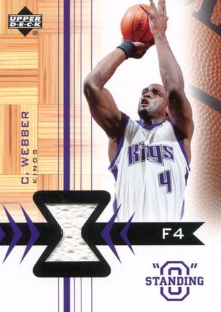 Chris Webber 2003 Upper Deck Game Used Card