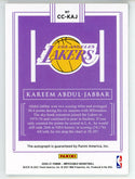 Kareem Abdul-Jabbar Autographed 2020-21 Panini Impeccable Canvas Creations Card #CC-KAJ