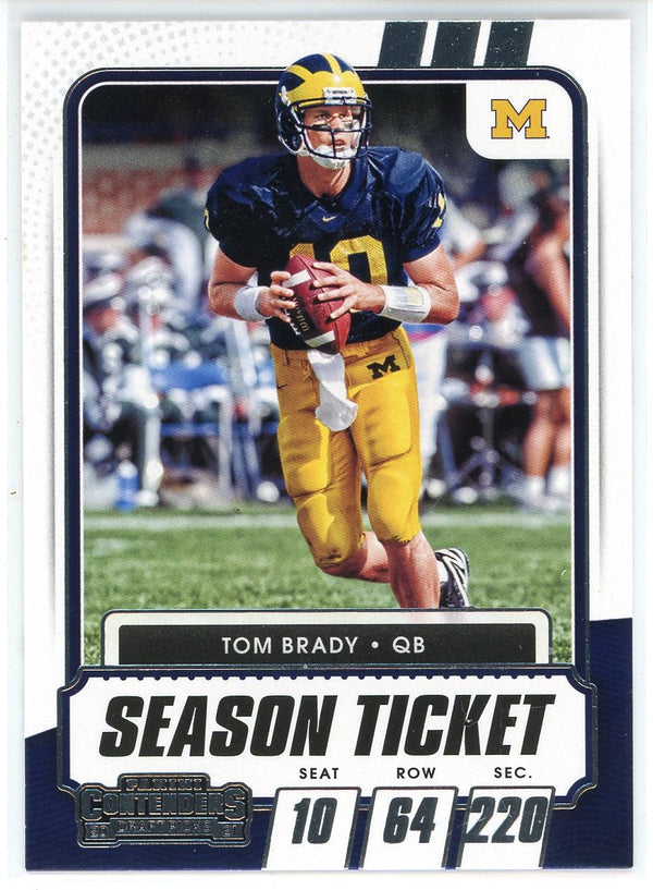 Tom Brady 2021 Panini Contenders Draft Picks Season Ticket Card #8