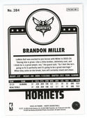 Brandon Miller 2023-24 Panini Hoops Rookie Card Snow #284