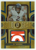 DJ Moore 2023 Panini Gold Standard Gold Gear Patch Relic #GG-FM