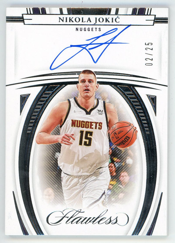 Nikola Jokic 2021-22 Panini Flawless Autographed Card #FA-NKJ