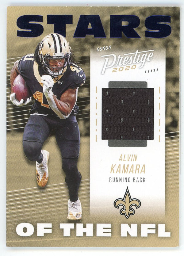 Alvin Kamara 2020 Panini Prestige Stars of the NFL Patch Relic Card #SN-AK