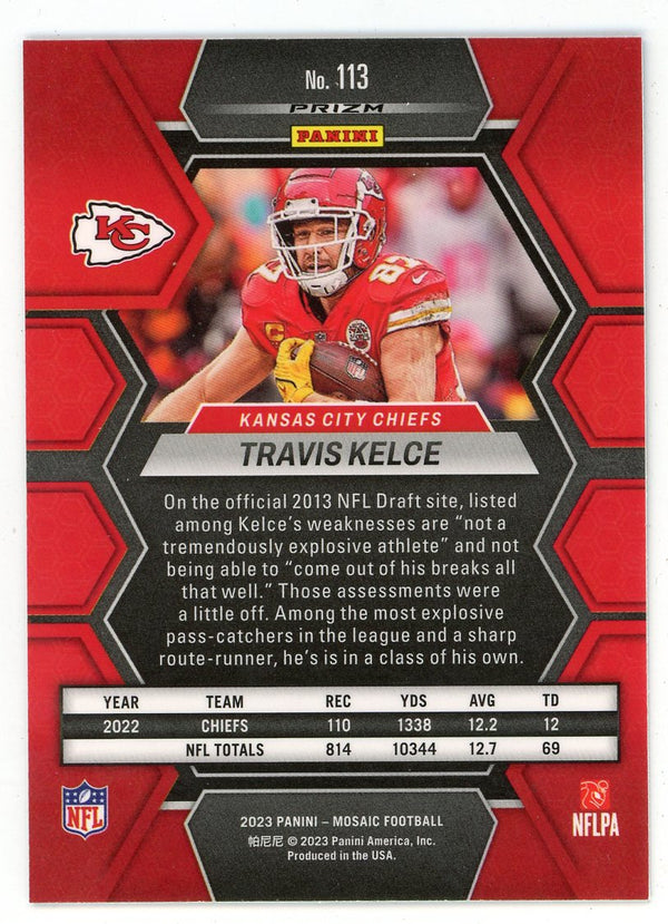 Travis Kelce 2023 Panini Mosaic #113