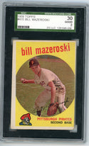 Bill Mazeroski 1959 Topps Card #415 SGC 2