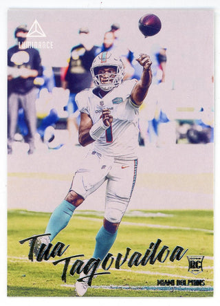 Tua Tagovailoa 2020 Panini Chronicles Luminance Silver Rookie Card #202