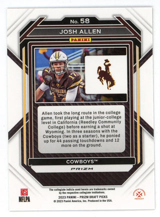 Josh Allen 2023 Panini Prizm Draft Picks #58